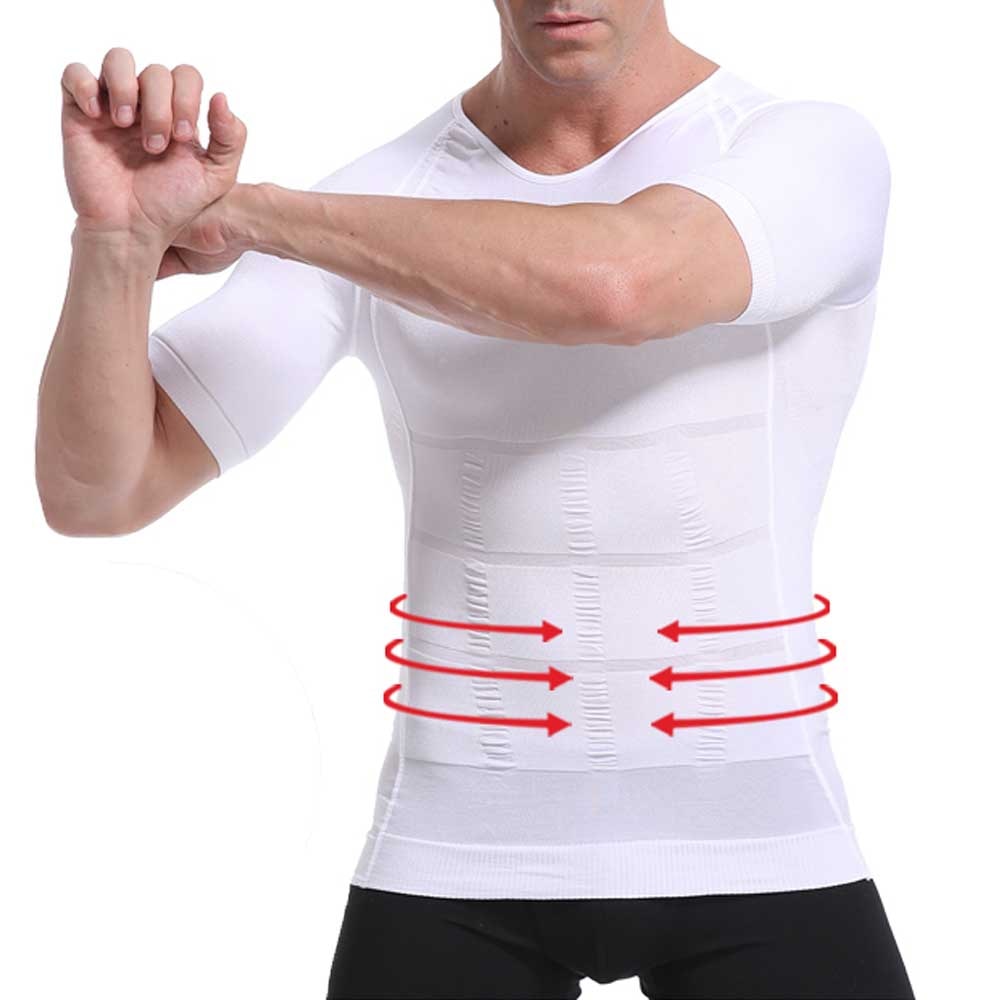 Mens Body Shaper Slim Tummy Belly Underwear Chest Corrective Posture Vest  Corset